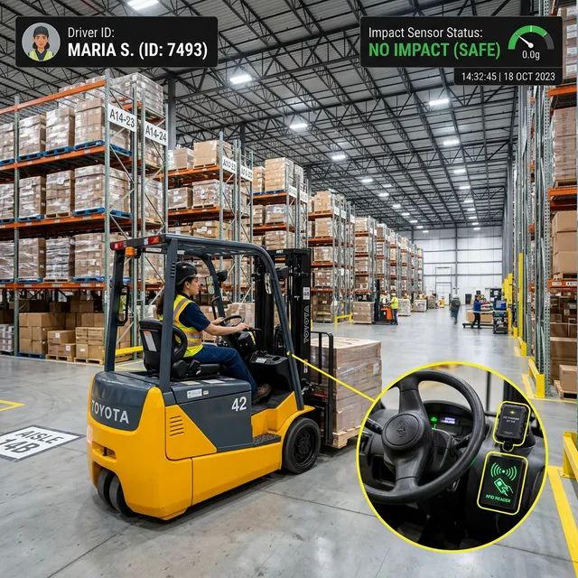 Контроль погрузчиков и складской техники (каров)