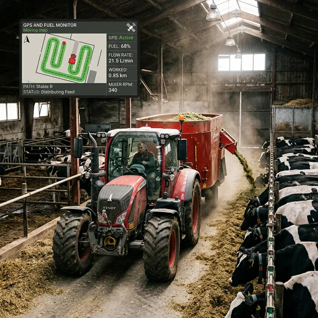 Ozuqa tarqatuvchi texnikani aniq nazorat qilish